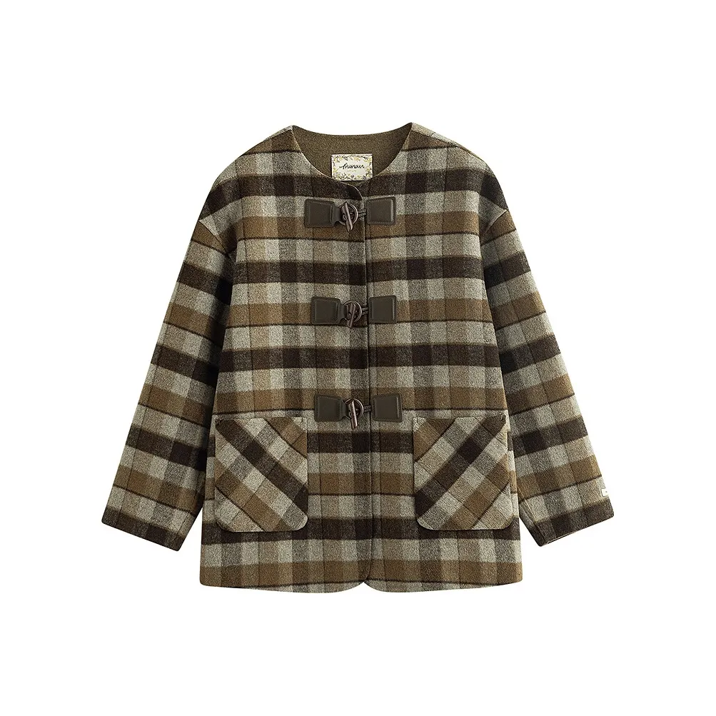 Inman Кофейный Бежевый Абрикос Женское Пальто