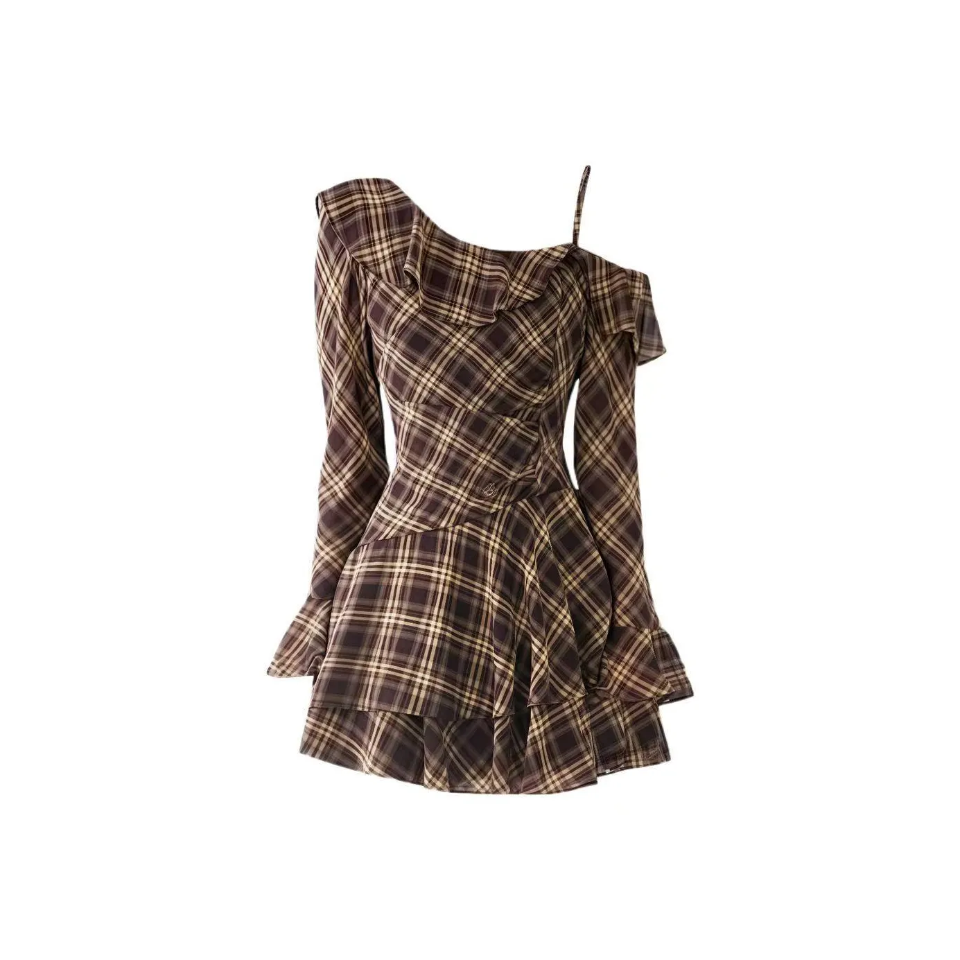 MA JOURNEE Длинное платье с длинными рукавами женское