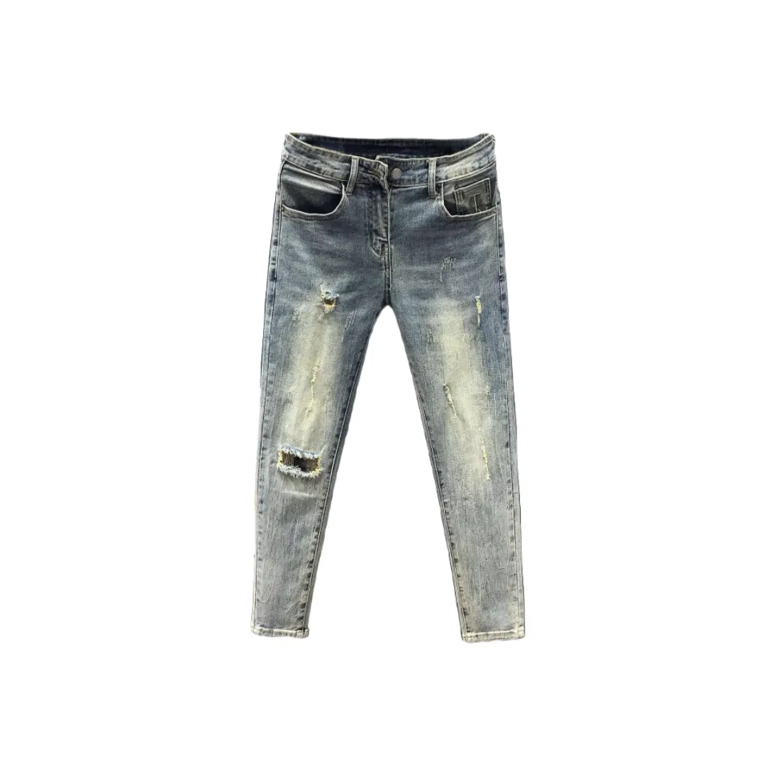 Zomuros Blue Unisex Jeans Зомурос Синий Унисекс Джинсы