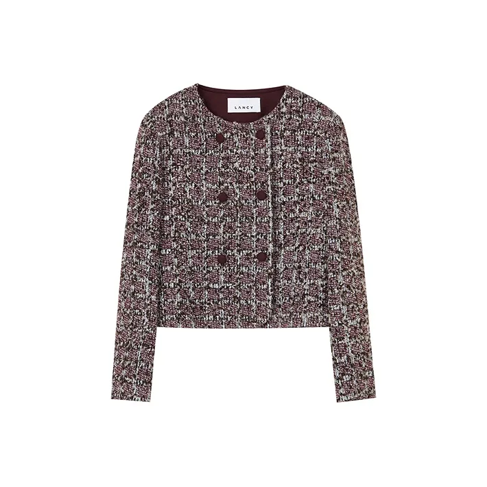 LANCY Виноградный фиолетовый Красный Женские Короткие пальто