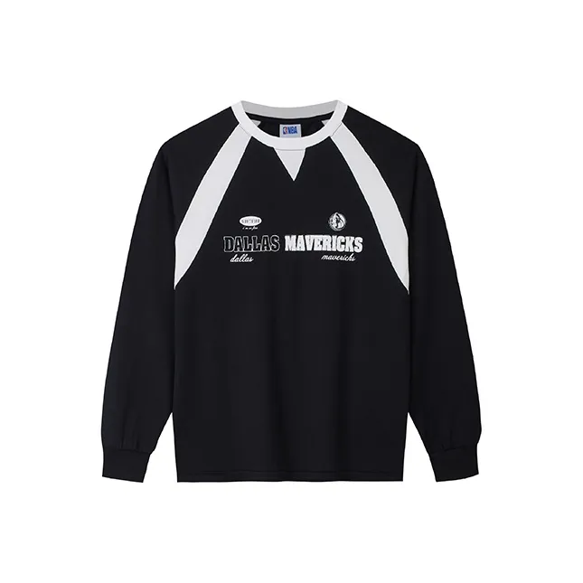 NBA Mavericks Team Doncic Длинный рукав Т-рубашка Подростки