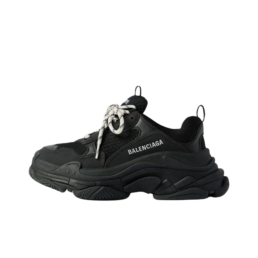 Balenciaga Triple S Chunky Sneakers Men Low Top Black
