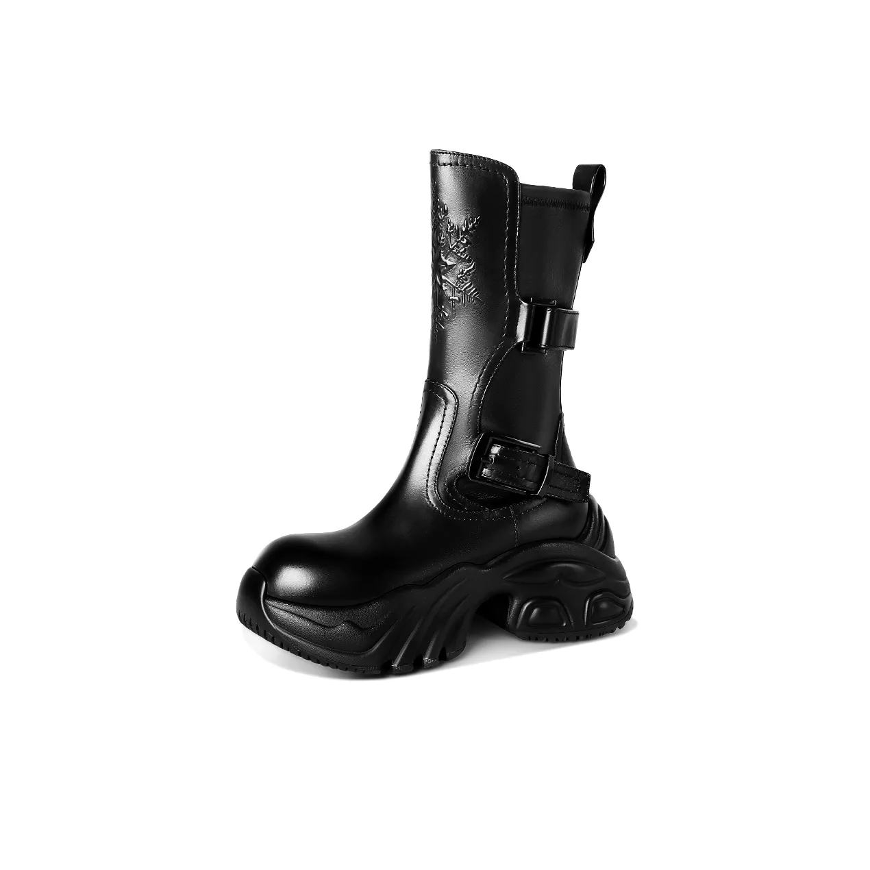 HAOYASENNU Martin Boots Classic Black Women's