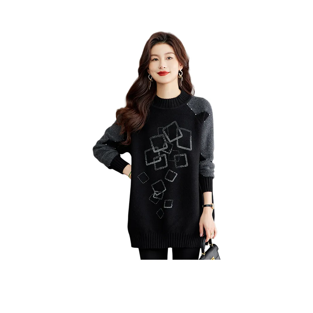 MJ AUTUMN Одежда MID Длина Трикотаж Женские