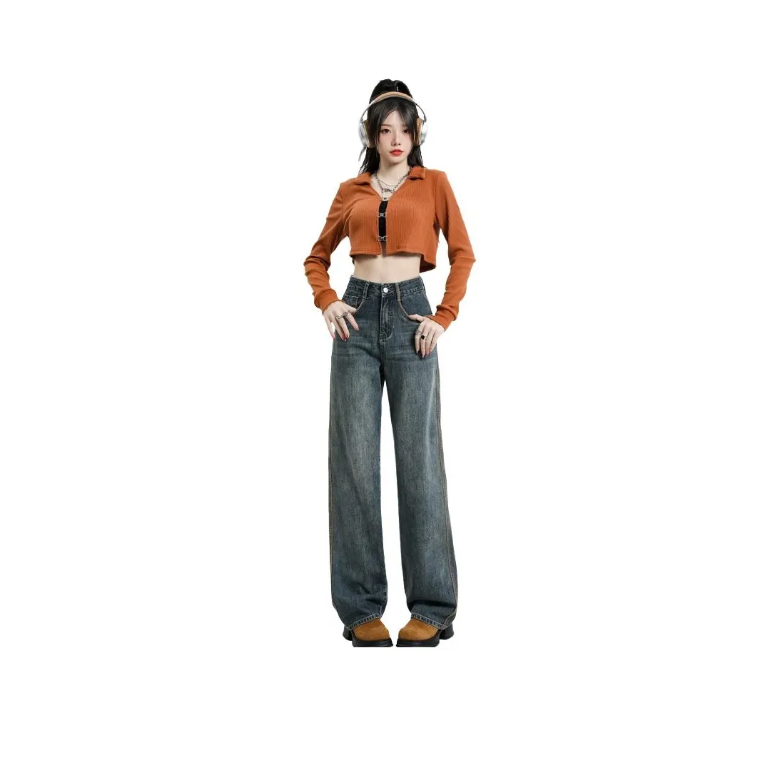 JOPPTI Винтаж Женские Джинсы