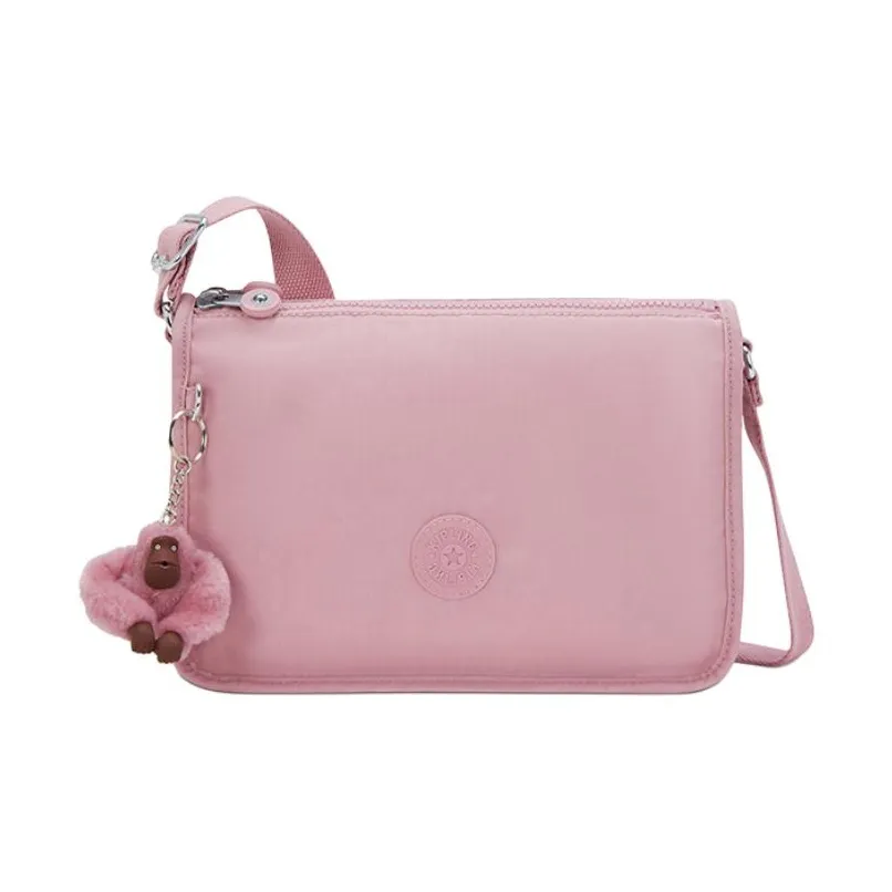 Kipling Полиамид Сумка через плечо Средняя Женская Светло-розовая