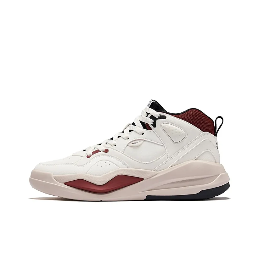 Erke DynaSky Скейтборд Кроссовки Высокие Микрокристаллический Белый Бордовый Красный Мужской