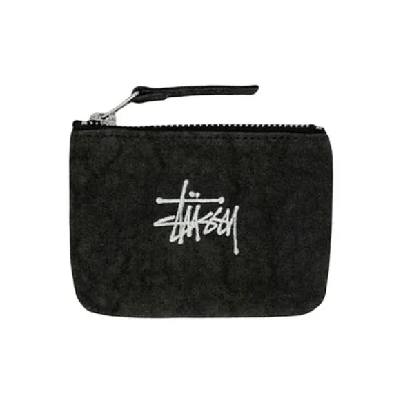 Stussy Холст Монета Кошелек Унисекс Черный