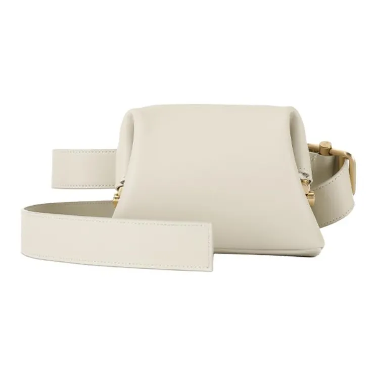 OSOI PECAN BROT Коровья кожа Бананка Сумка через плечо Женская Кремово-белая