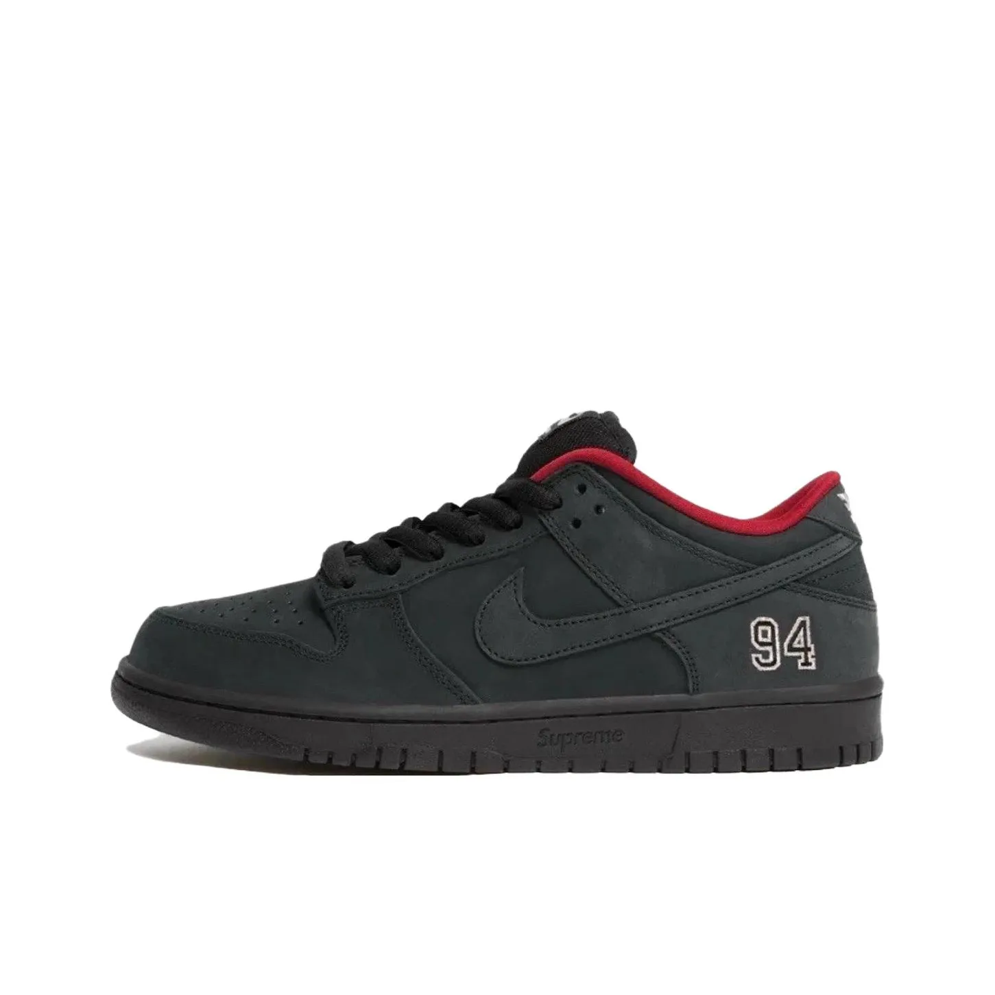 Nike x Supreme Dunk SB Slip Resistant Abrasion Resistant Low Топ Скейтборд Кроссовки Унисекс Черный