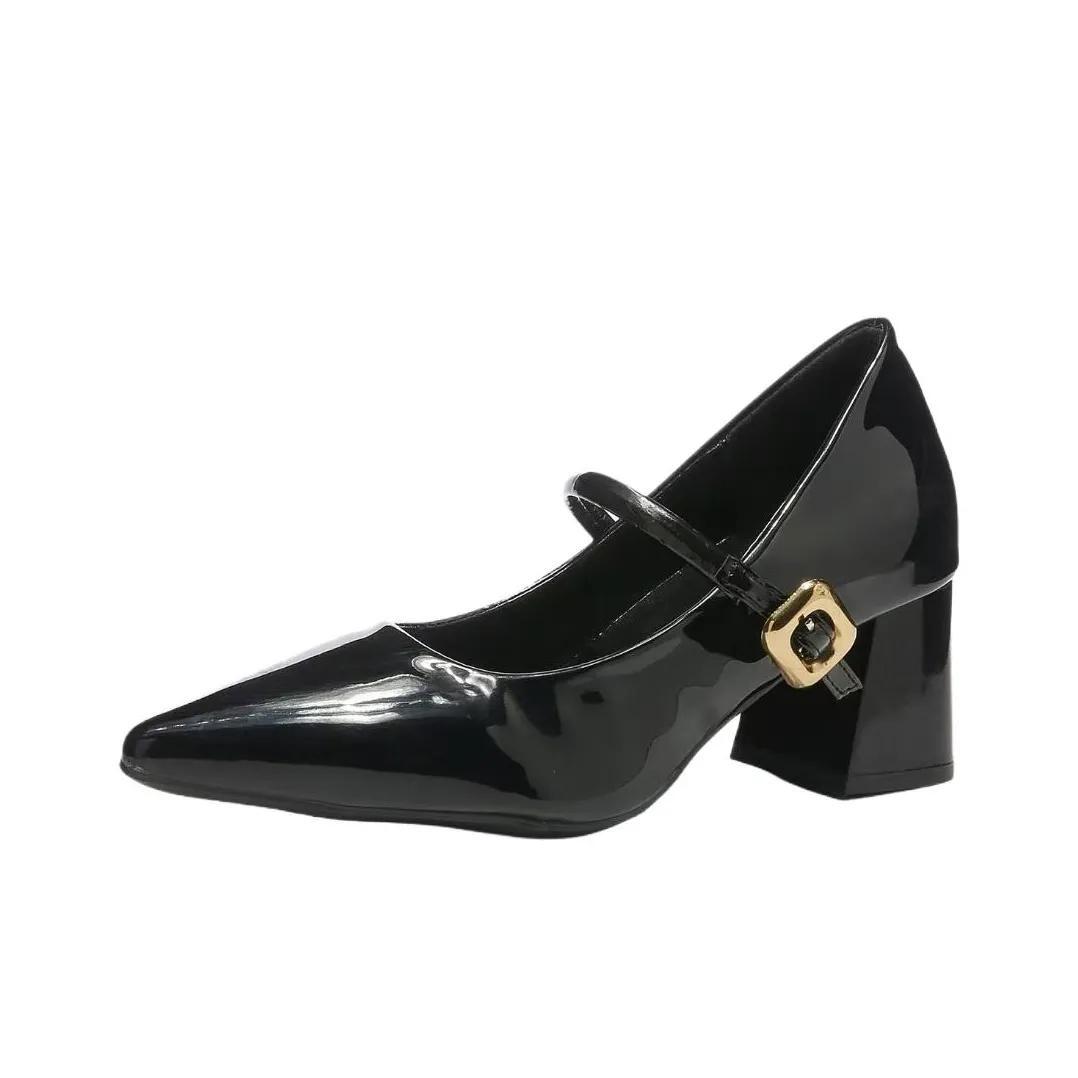 Wuji Туфли Мэри Джейн Без Подкладки Обувь Женская Женская