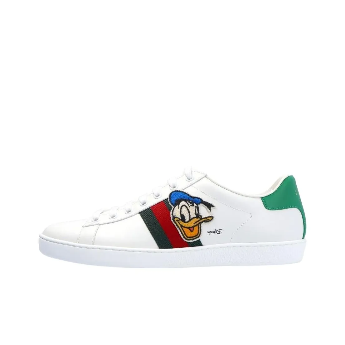 Disney X GUCCI Ace Skateboard Shoes Women's Low Top White