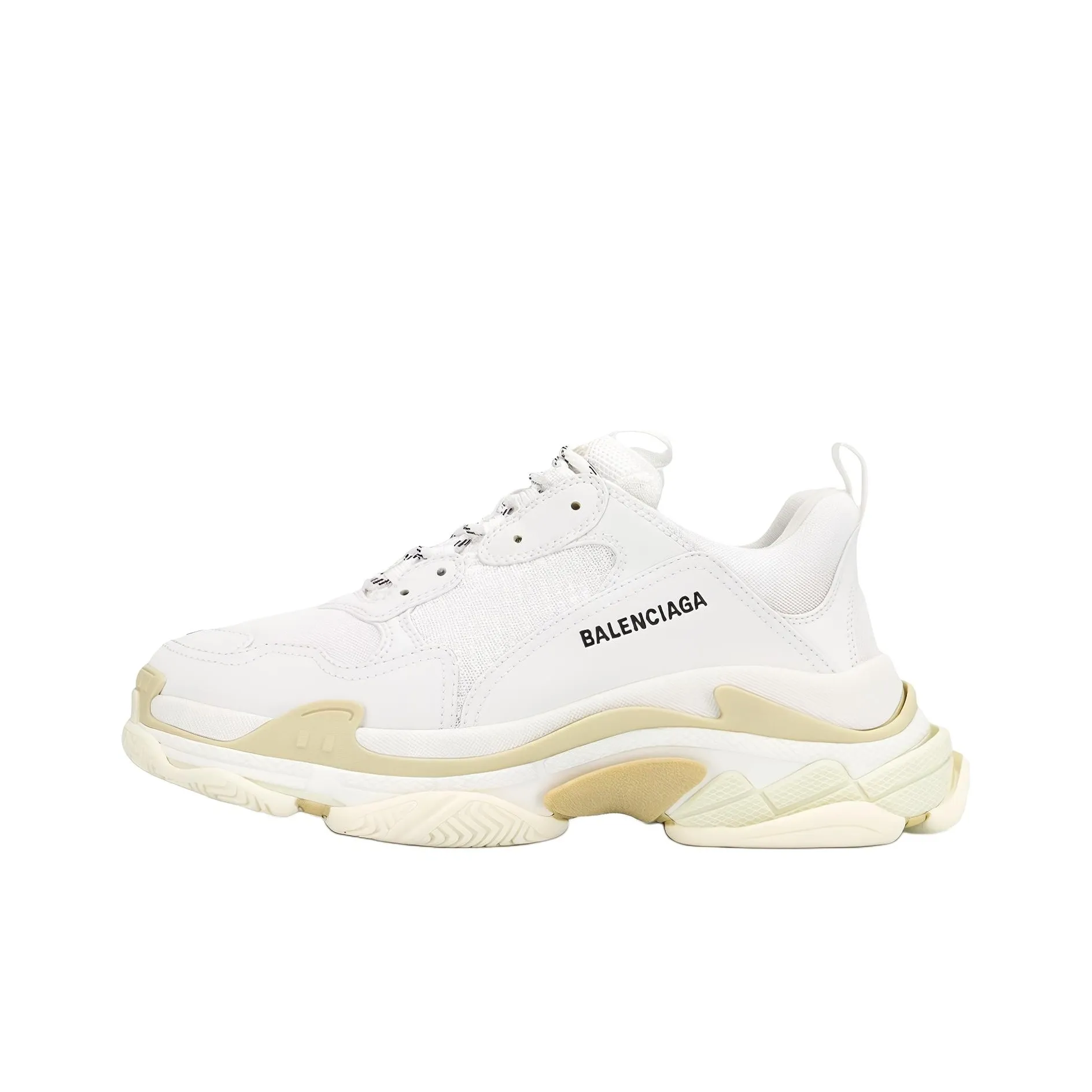 Balenciaga Triple S Chunky Sneakers Men Low Top White