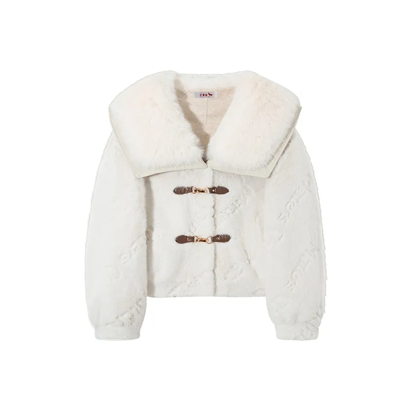 RED DRAGONFLY Бежевый Женские Меховые изделия