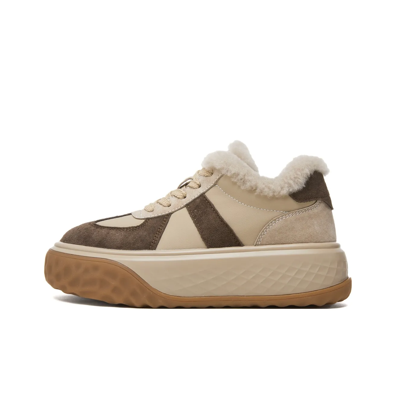 YEARCON MID Топ Зимний Удобный Платформа Овечья шерсть Флис С подкладкой Теплоизоляционный Женские