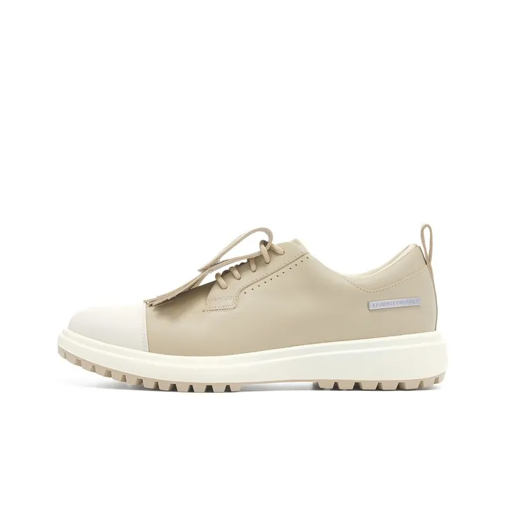 LI NING 1990 Износостойкий и Легкий Низкий Топ Обувь для гольфа Женская Без рисунка Хаки Светлый хаки