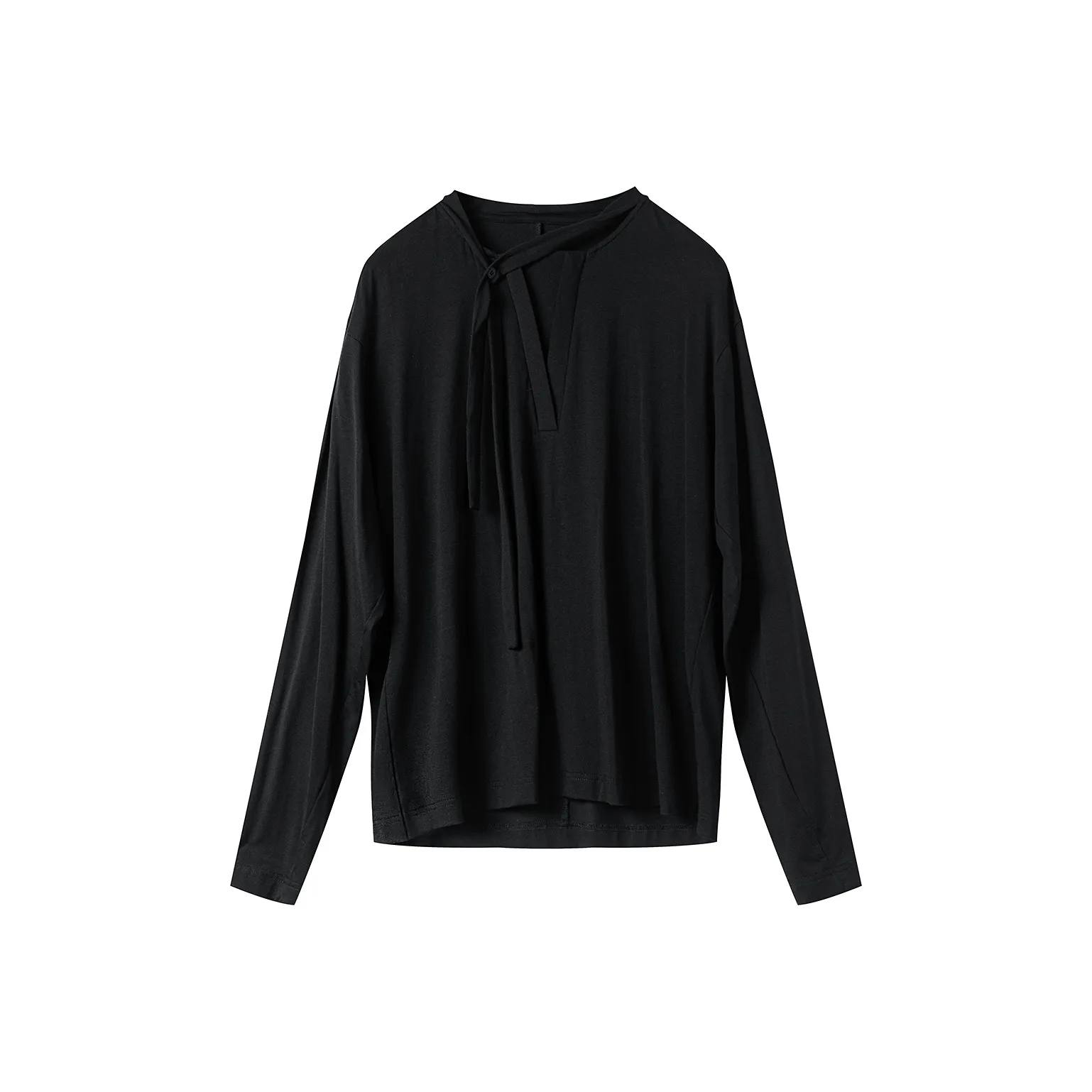 HUANXIANGZHE Базовый слой Длинный рукав Т-рубашка Внутренний топ Унисекс