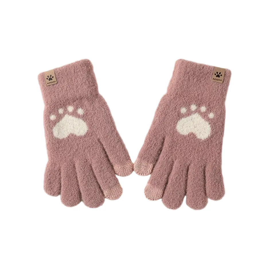 OXO OVERLOAD Искусственный мех из норки Вязаные перчатки Женские