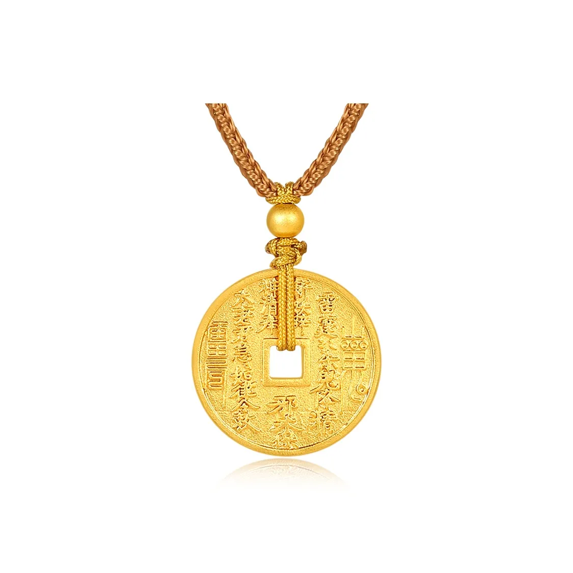 WUDANGSHAN Золото-покрытое медное ожерелье унисекс