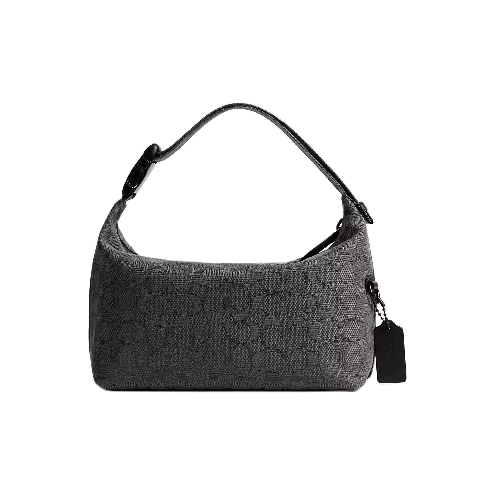 COACH Travel Kit Signature Jacquard Bag Medium Women's Black