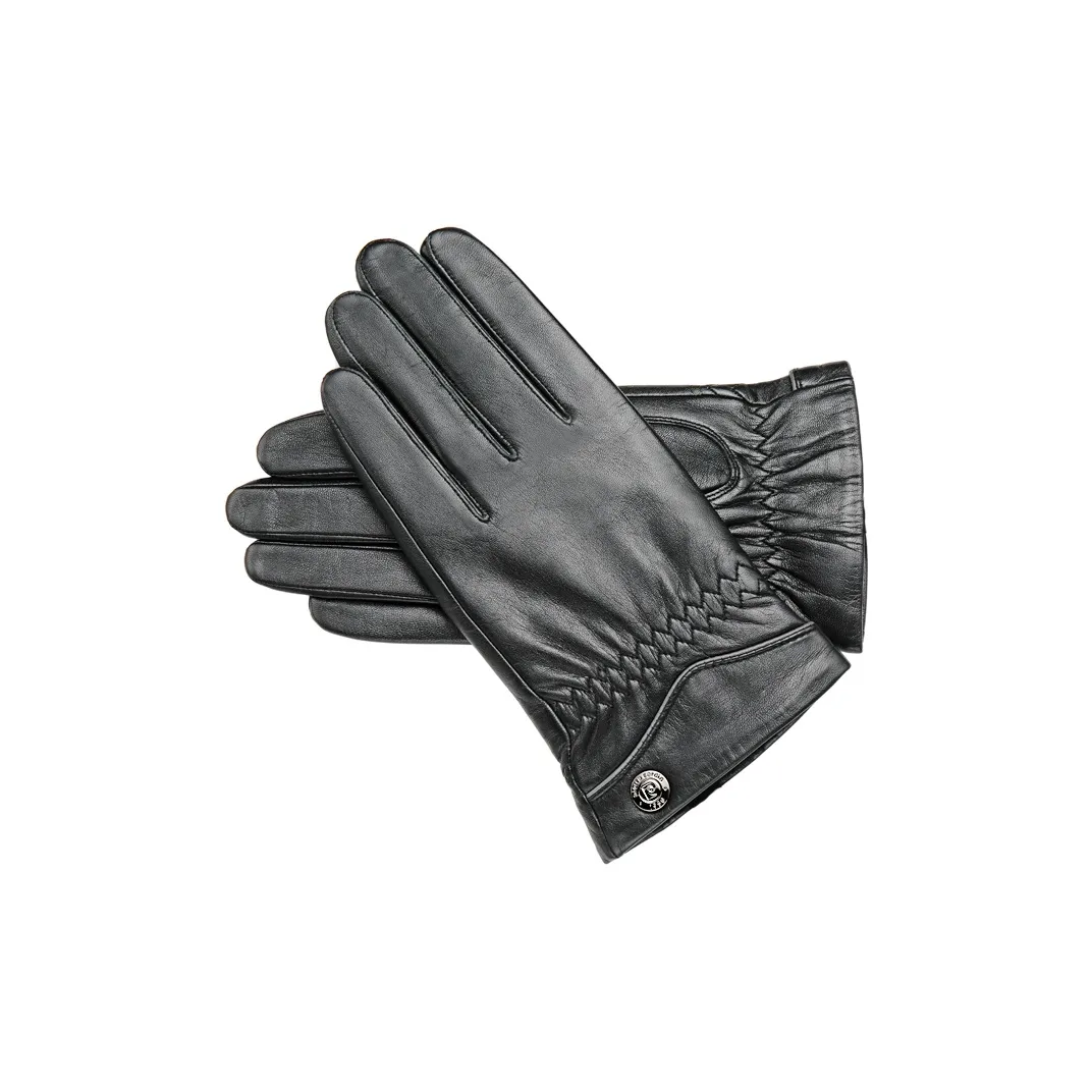 PIERRE CARDIN Овчина Козья кожа Натуральная кожа Перчатки Мужской Черный