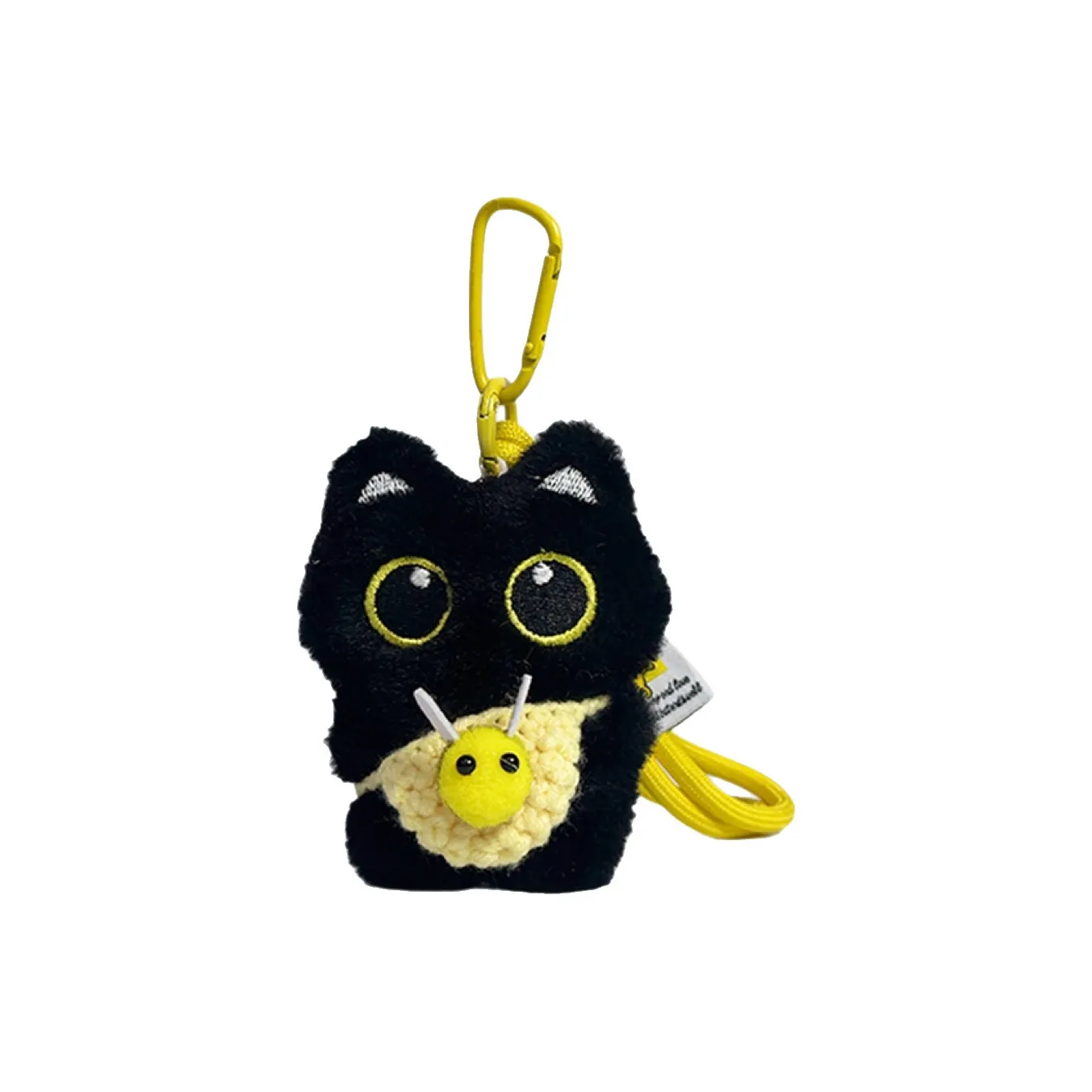 Pampered Journal Супер Очаровательный Черный Кот Индивидуальный Милый Плюшевый Брелок 10 см Высота