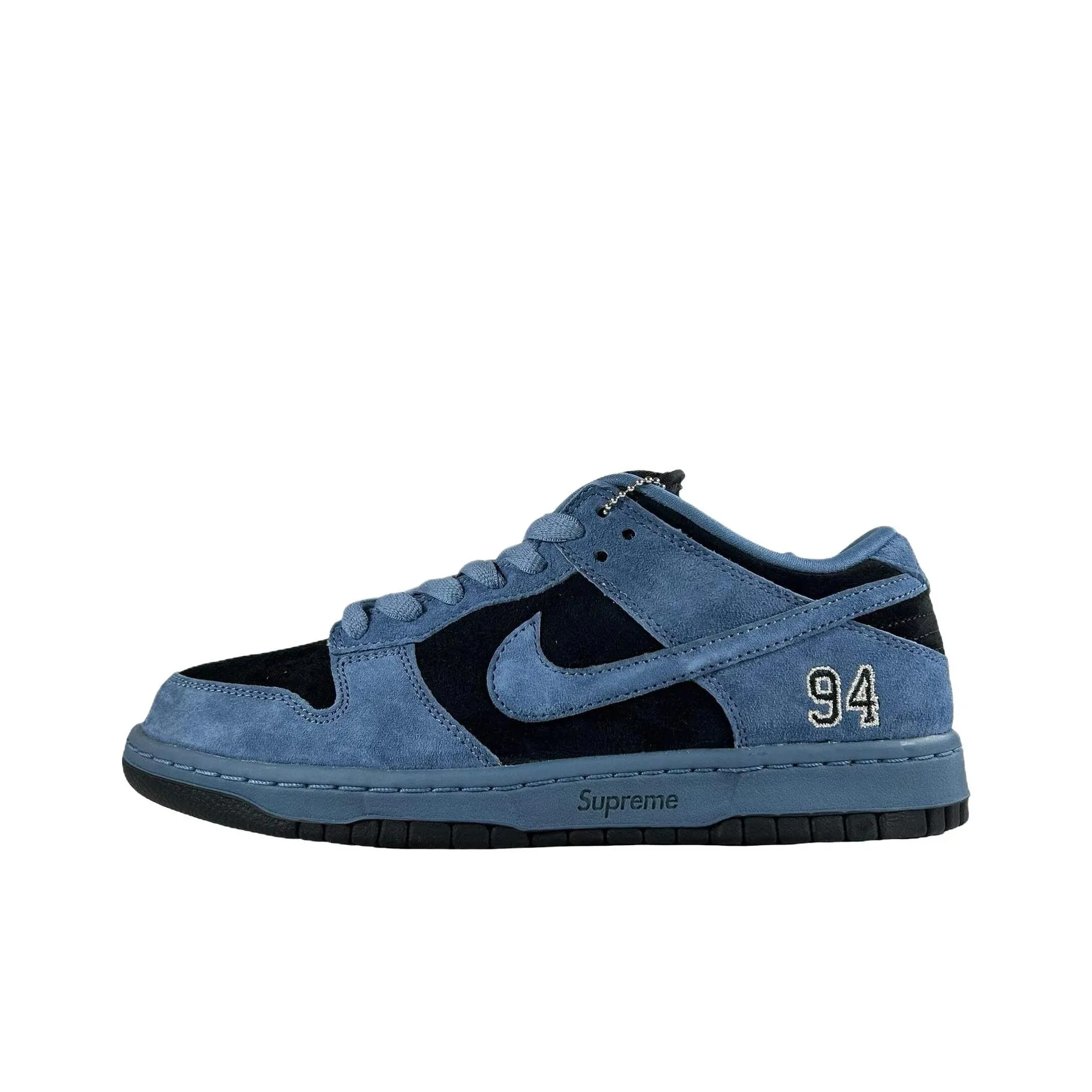 Nike x Supreme Dunk SB Slip Resistant Abrasion Resistant Low Топ Скейтборд Кроссовки Унисекс Бежево-Синий