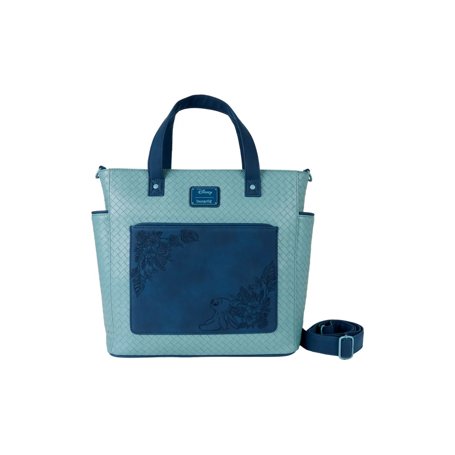 Loungefly Стич Искусственная кожа Тоут Сумка Сумка для покупок Сумка на плечо Сумка унисекс синяя