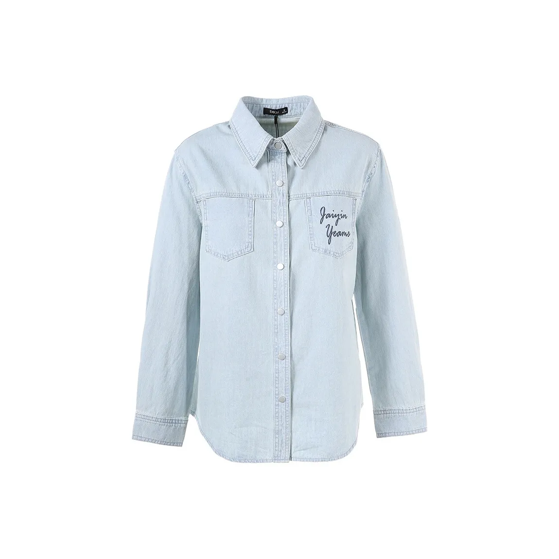 betu Светло-синие джинсовые рубашки для женщин