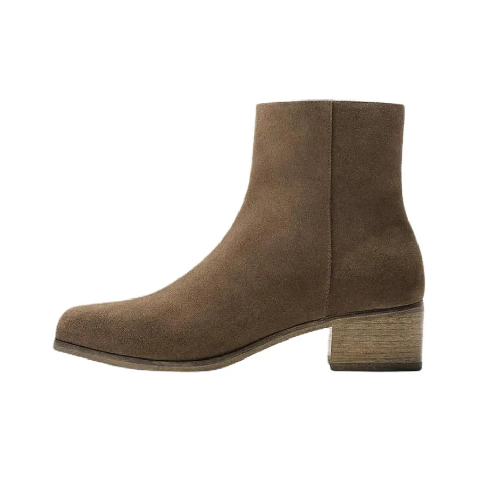 ZARA Ботильоны 5 см Мужской Коричневый