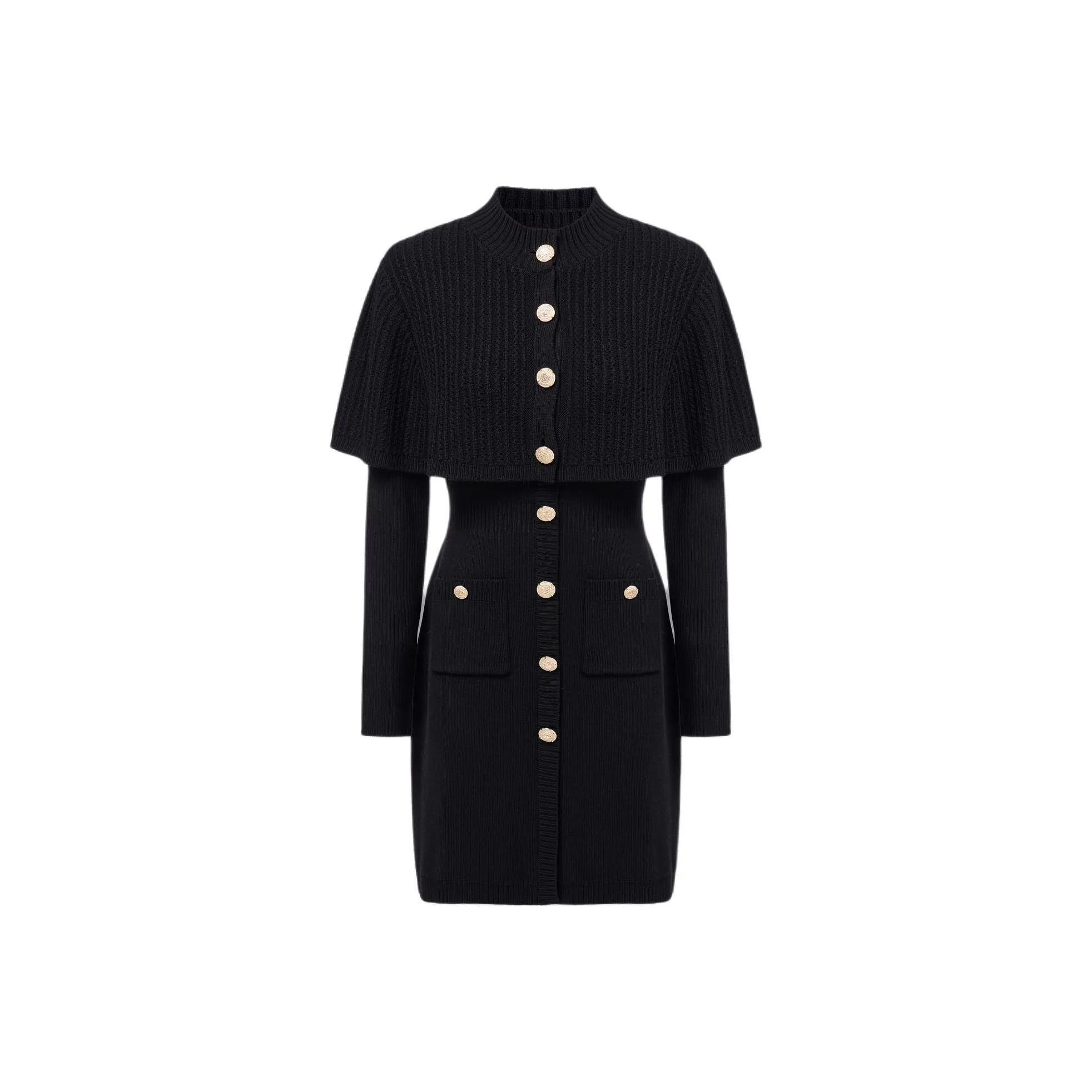 KARL LAGERFELD FW25 Длинное платье с длинными рукавами женское