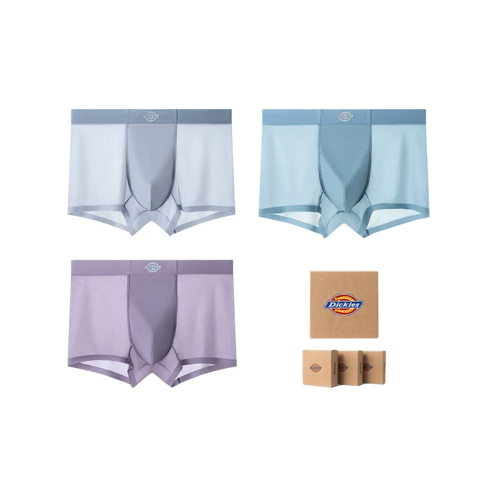 Dickies Фиолетовый + Темно-синий + Серый Мужские боксер-шорты