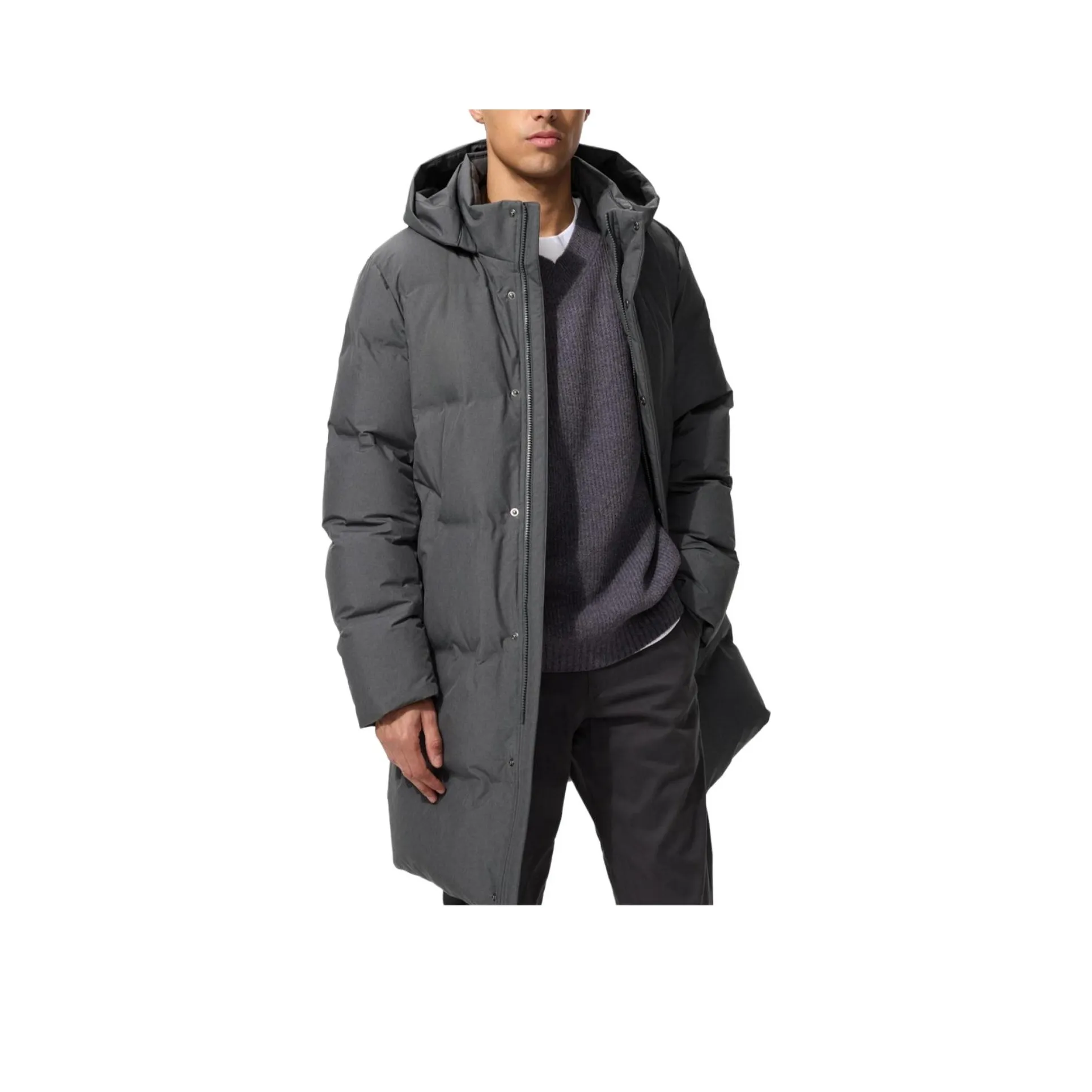 UNIQLO Asphalt Gray Унисекс Пуховики