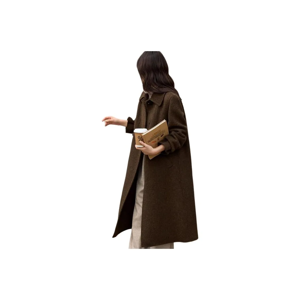 XWI Oil Chestnut Brown Women's Coat XWI Масло Каштаново-коричневый Женское Пальто