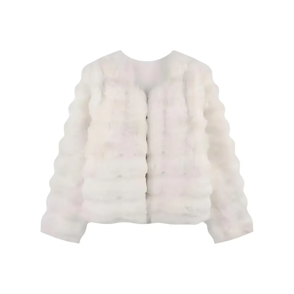 ZEKIKO STUDIO Белый Женские Меховые изделия