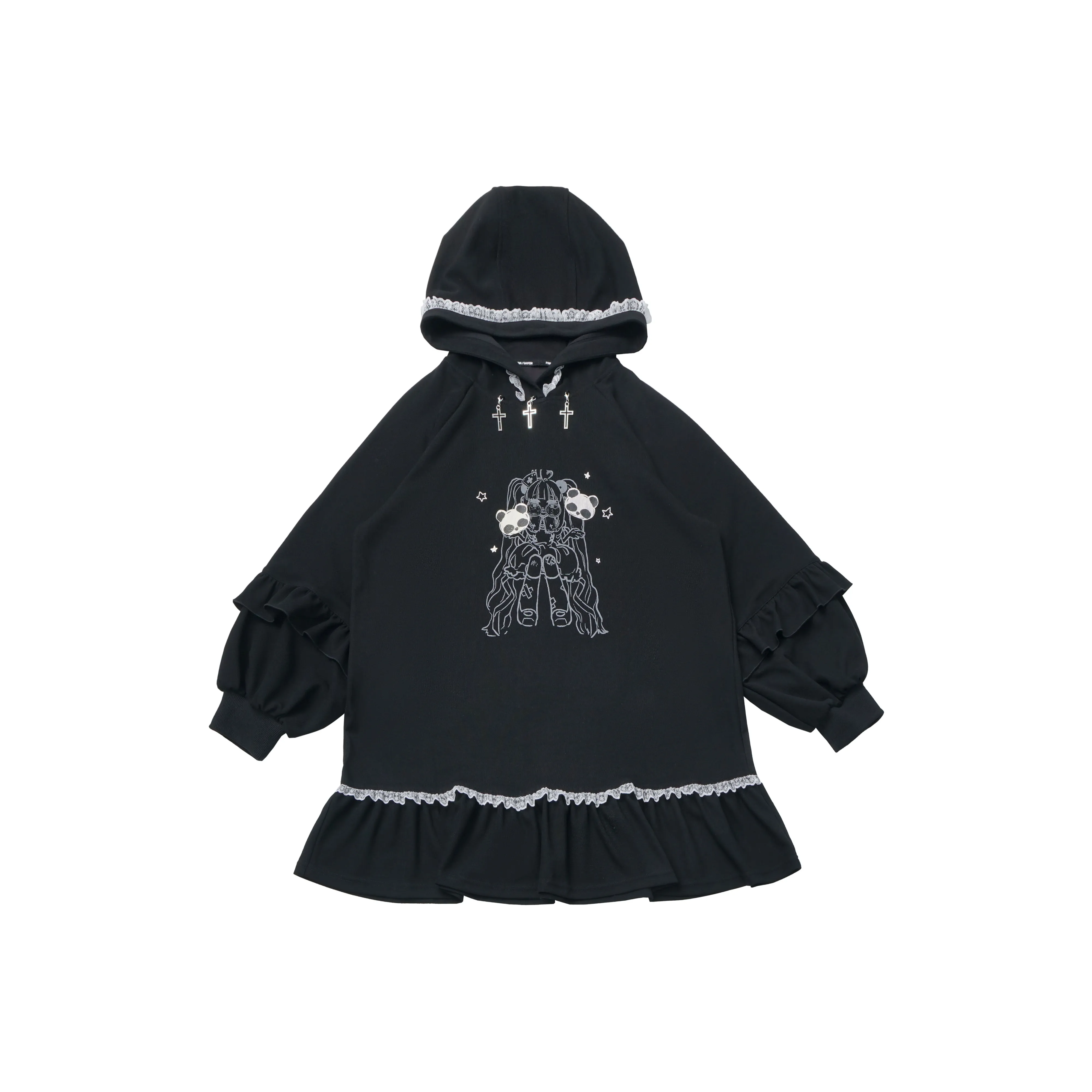 Pink Savior Длинное платье с длинными рукавами женское