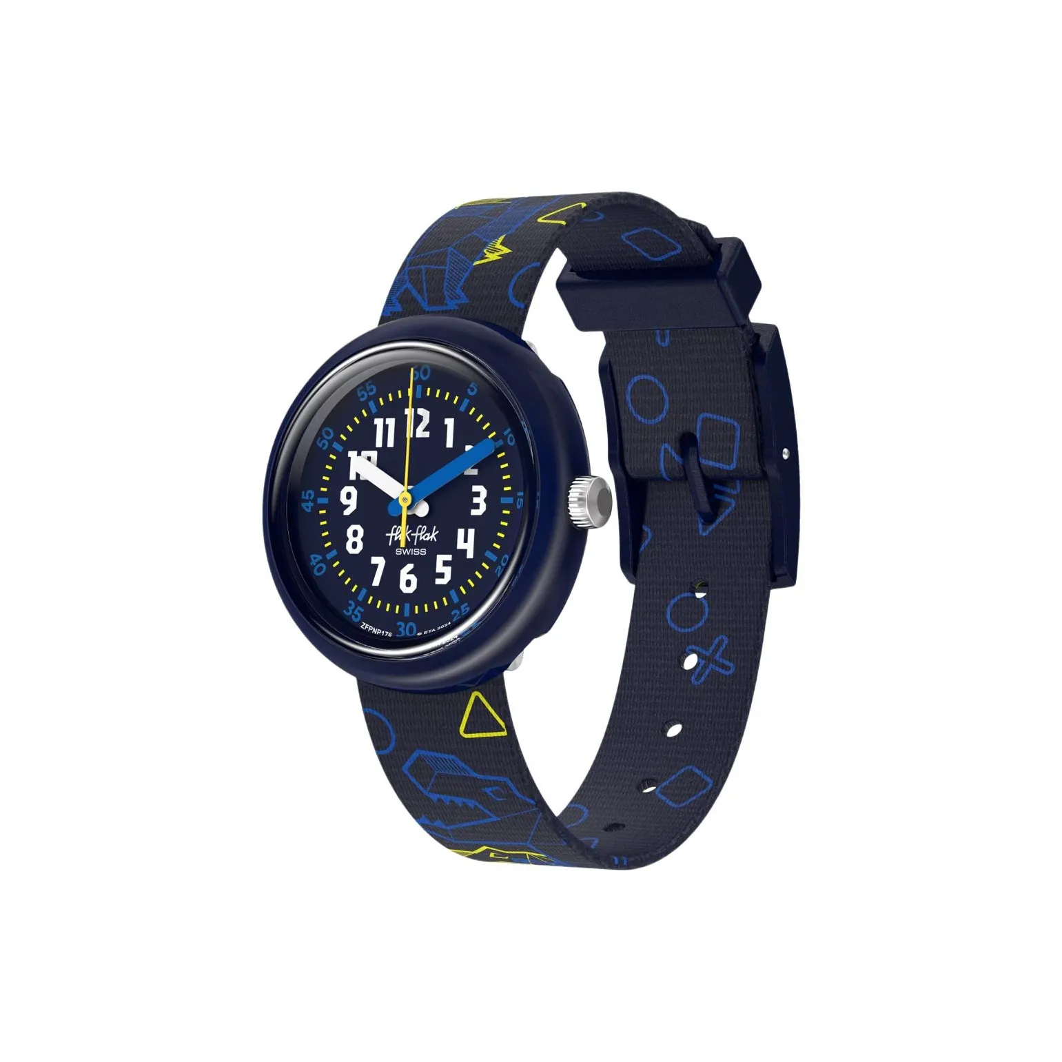 Swatch Quartz Механизм Kids Flik Flak Feifei Series Часы 31,85мм*30,6мм Синий