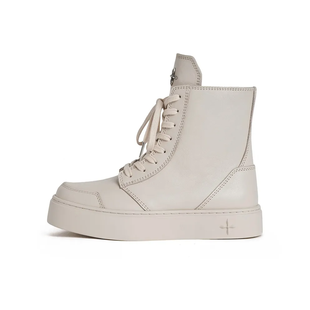 SMFK Ботильоны 3 см Женские Снежно-горный Белый