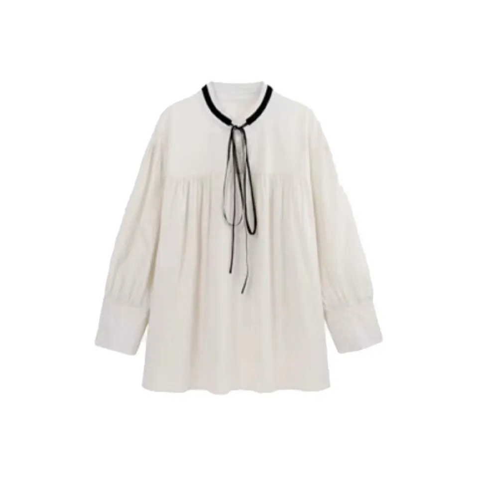 ACJL Длинное платье с длинным рукавом бэбидолл свободного кроя с короткой юбкой женское