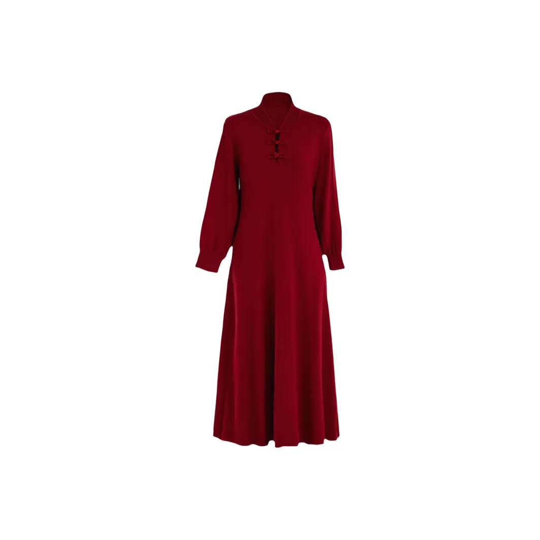 LUYOUYE Длинное платье с длинными рукавами женское