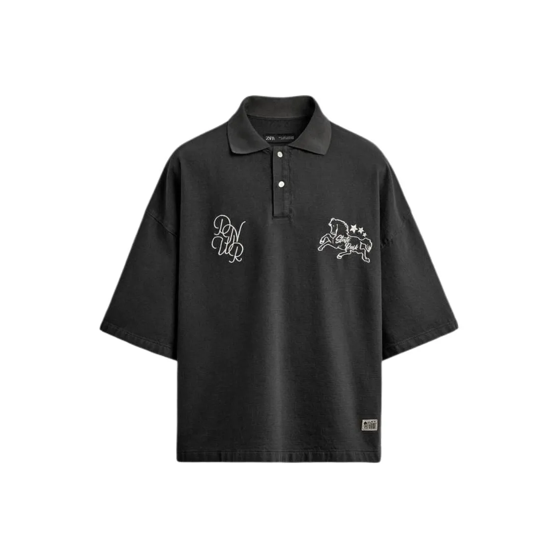 ZARA Gray Мужская Поло