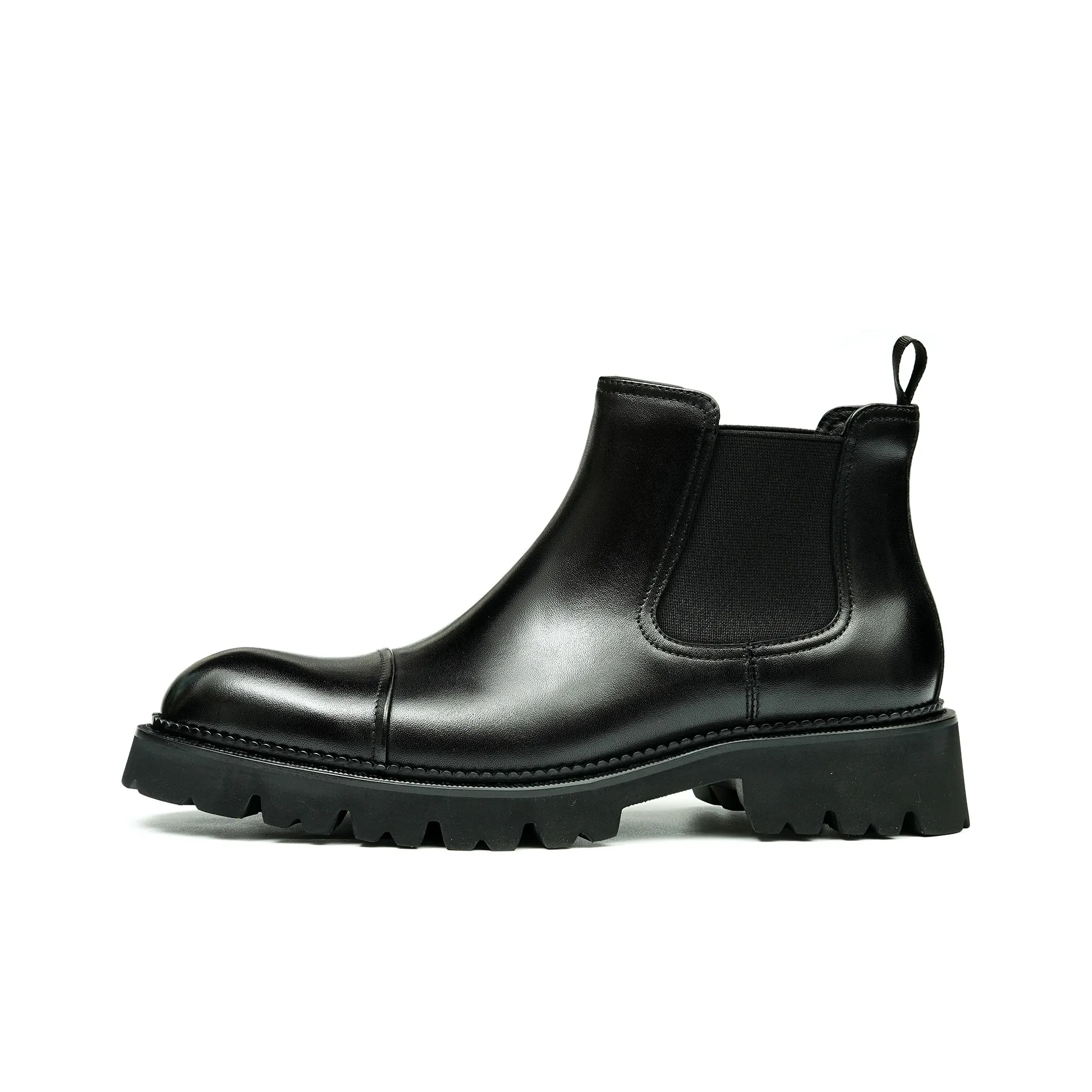 FARVARWO Челси Натуральная кожа Мужская обувь MID Топ Обувь Мужская