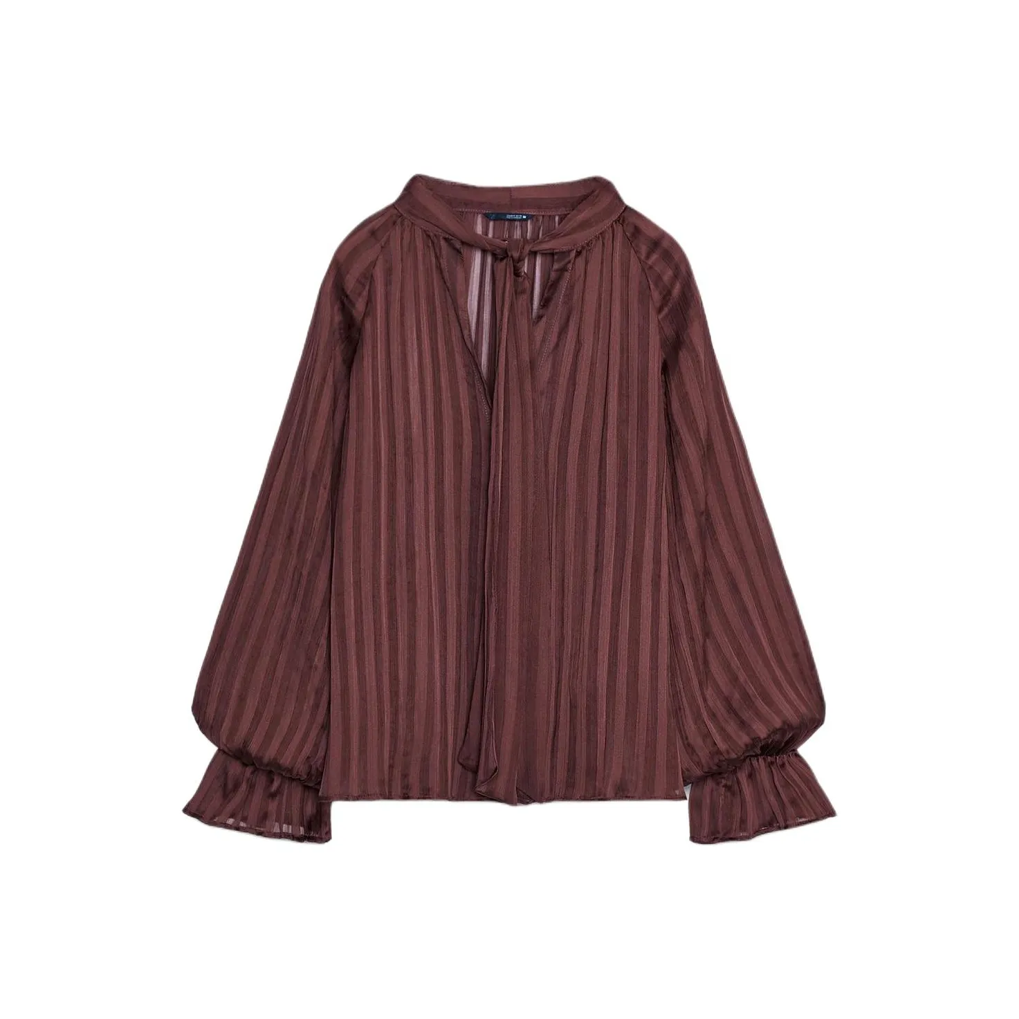 ZARA Кирпично-красные Женские Рубашки