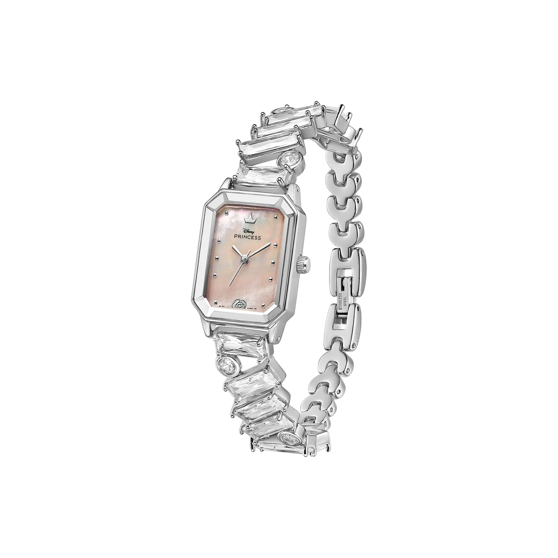 Disney Monet Garden Кварцевый механизм Eco Friendly Медный ремешок Часы Женские Жемчужная раковина Циферблат