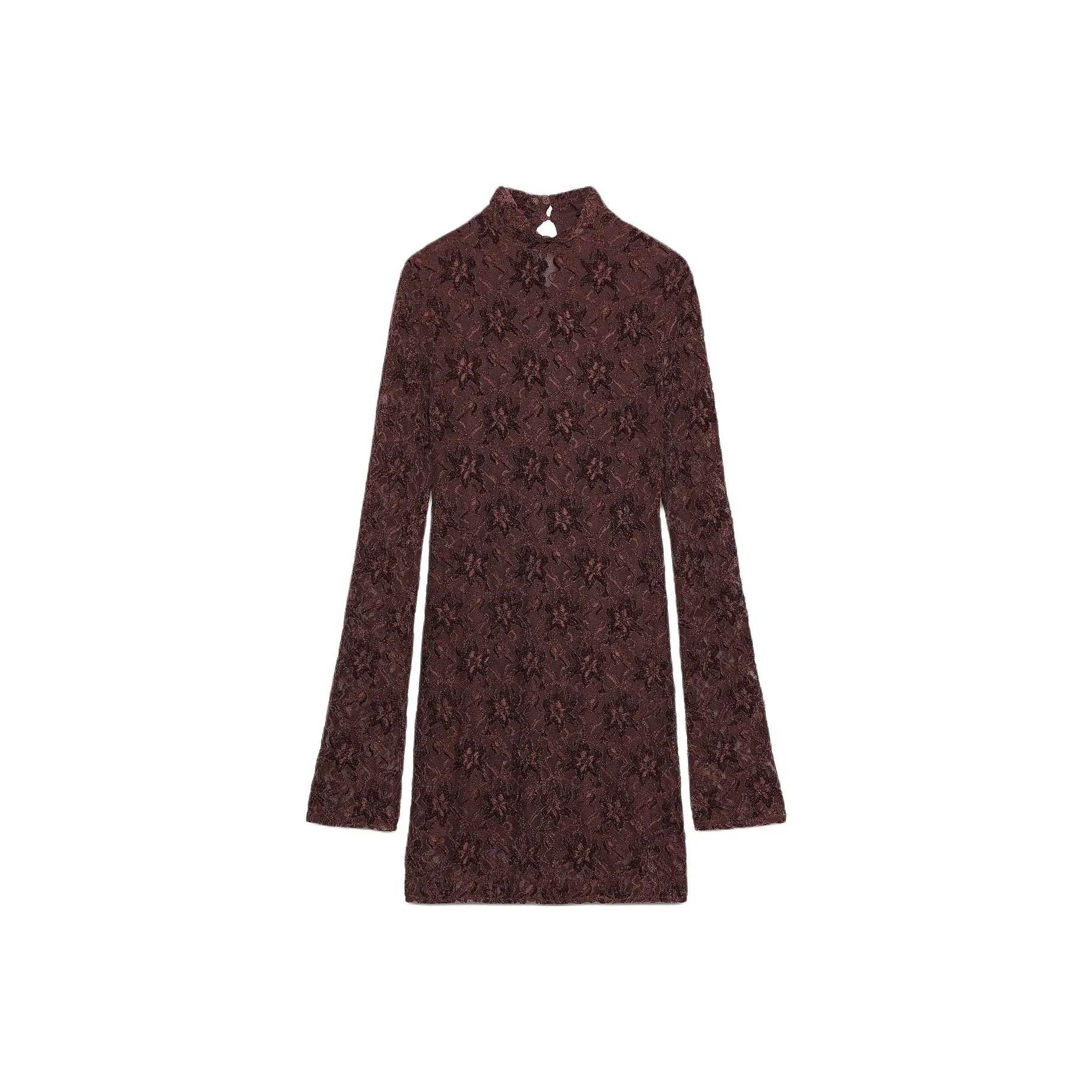 ZARA Длинное платье с длинными рукавами женское