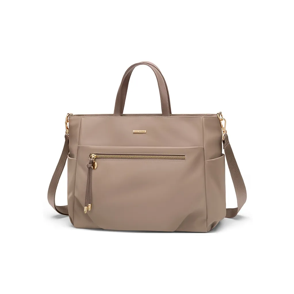 GOLF Сумка из ткани сумка через плечо сумка для ноутбука 15 дюймов большая женская абрикосовый элегантный черный