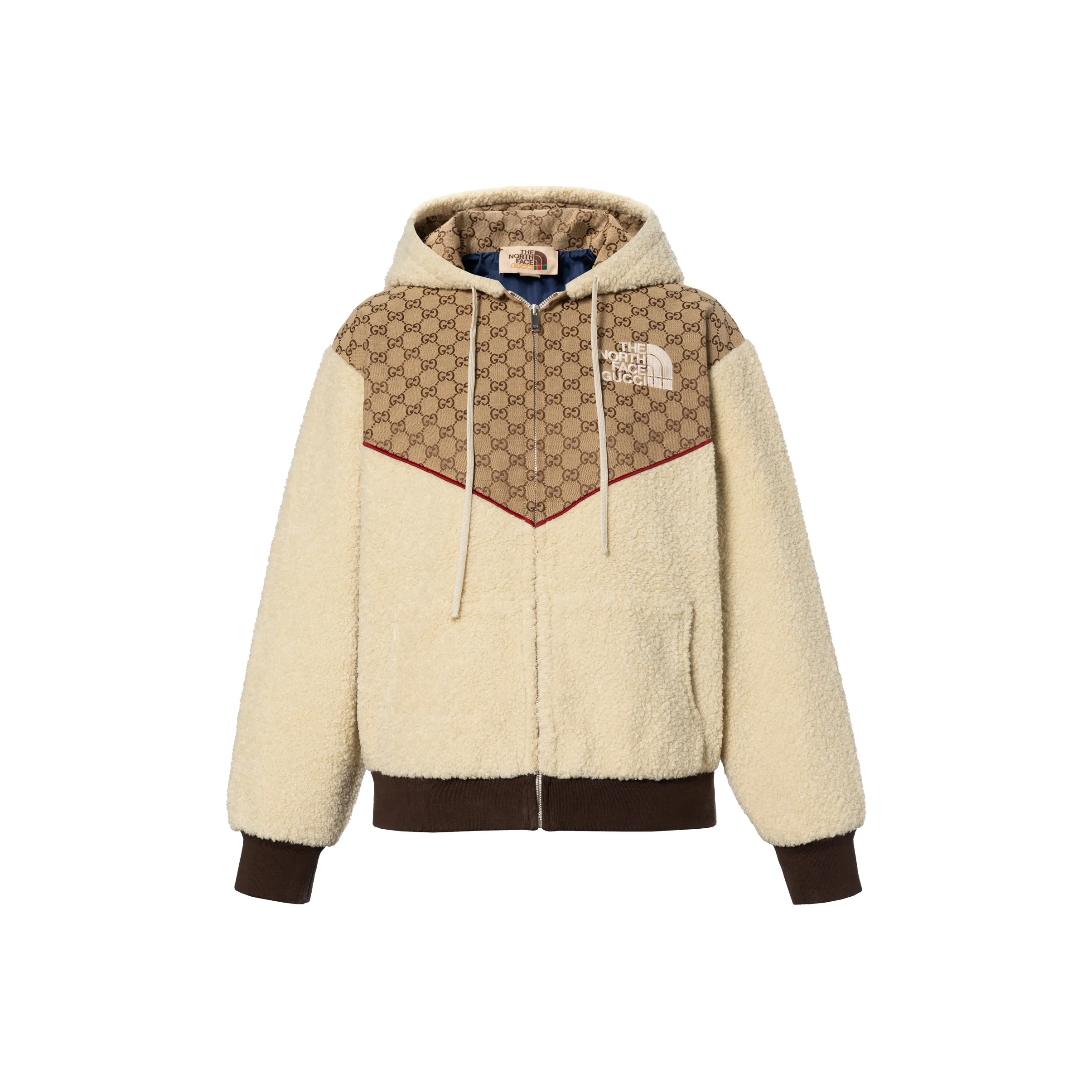 The North Face X GUCCI X The North Face Velvet Jackets Unisex Ecru