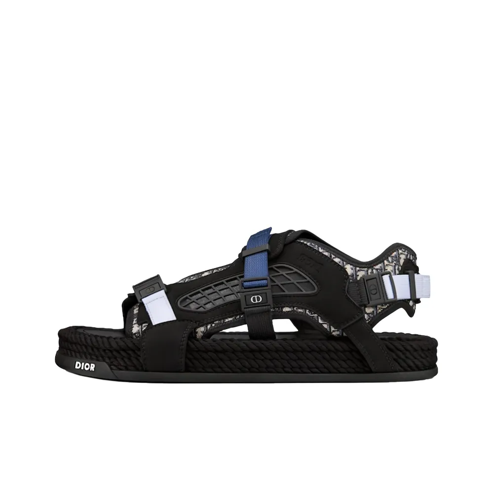 DIOR Atlas Beach Sandals Men Black