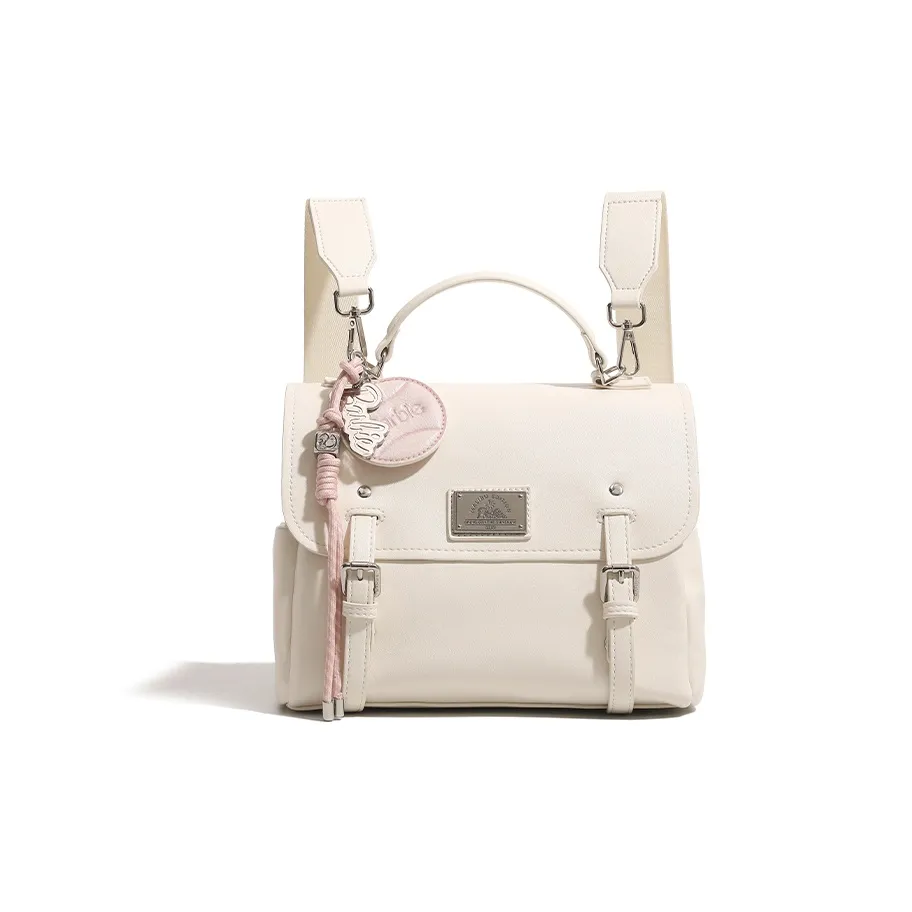 Barbie Synthetic Leather Backpack Standard Women's Ecru Барби Синтетическая Кожа Рюкзак Стандартный Женский Экрю