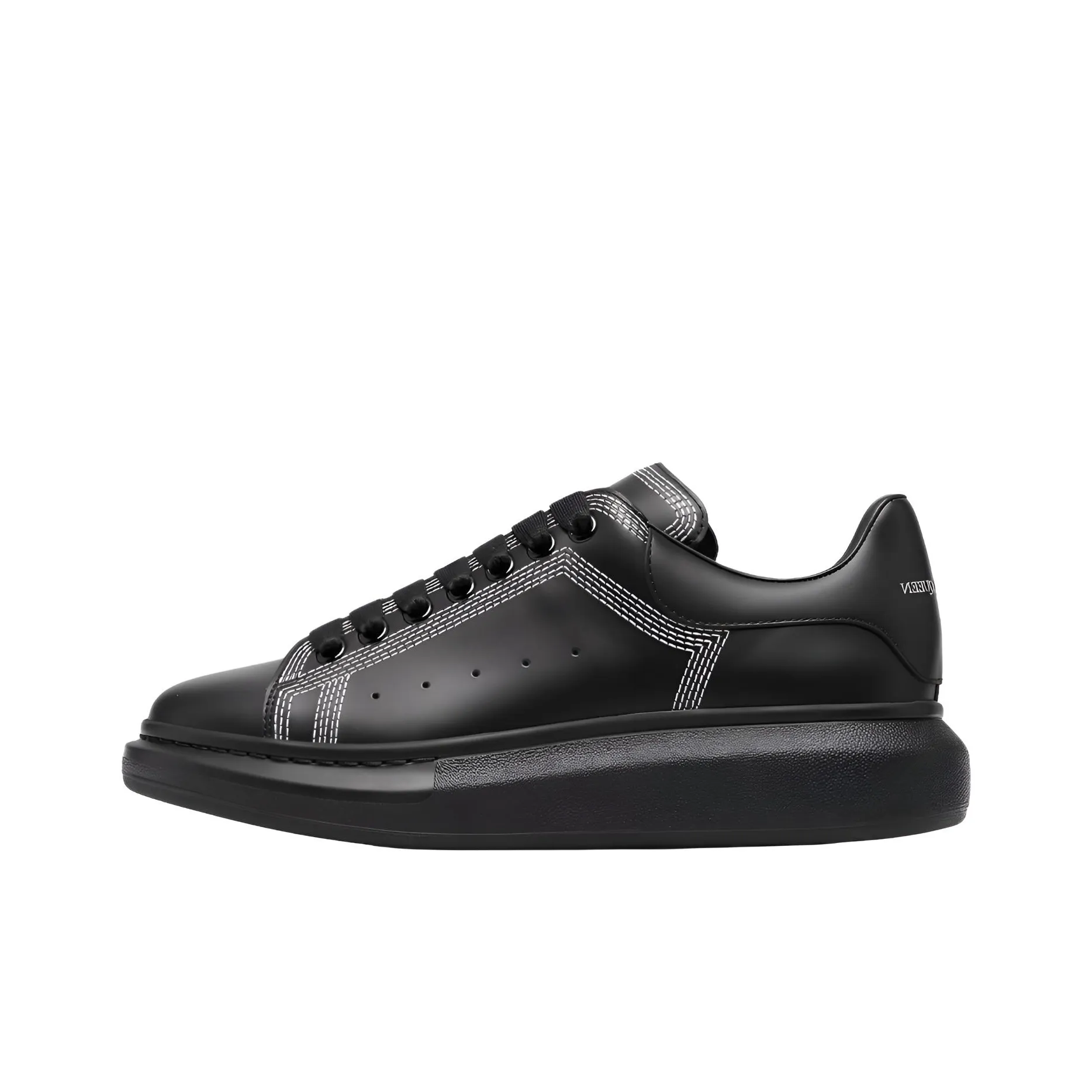 Alexander McQueen Skateboard Shoes Men Low Top Black